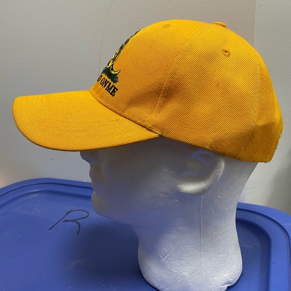 Embroidered Yellow Gadsden Don't Tread on Me Baseball Style hat Cap Adjustable - Picture 4 of 9